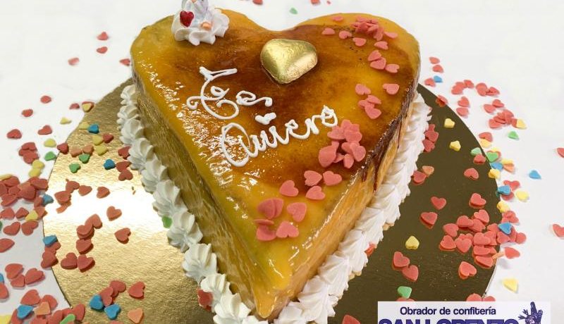 TARTA DE CORAZON YEMA TARTA DE CORAZON YEMA